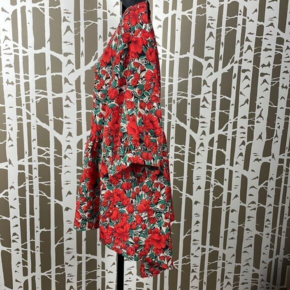 SHEIN Curve 3XL Tulip Printed Hi-Lo Babydoll Top - Picture 8 of 16